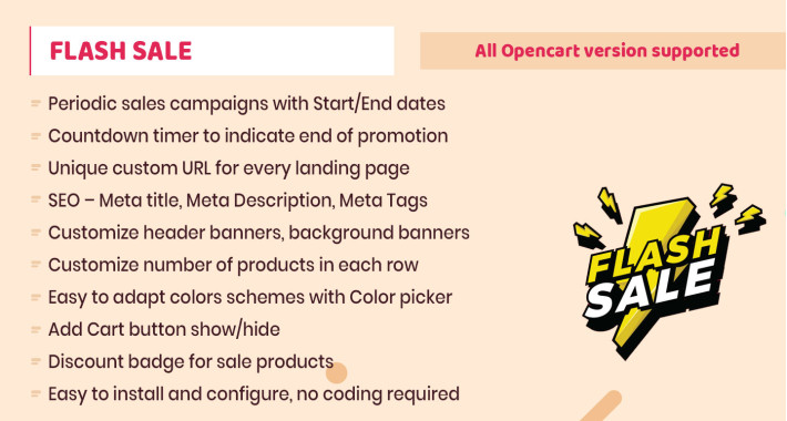 Flash Sale/Landing Page Builder