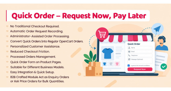 Quick Order – Request Now, Pay Later