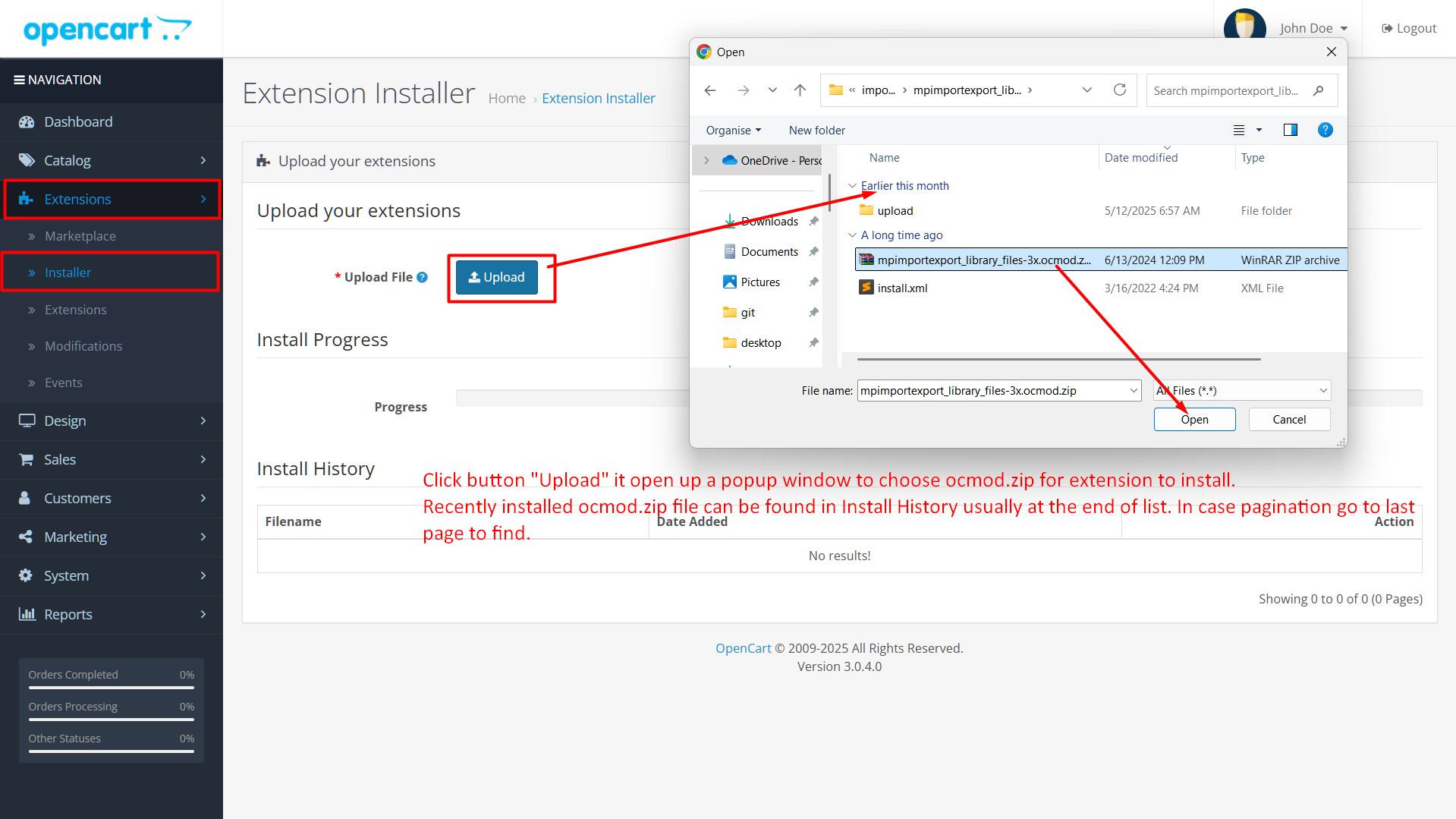 Installation guide of Order Export Pro Suite extension