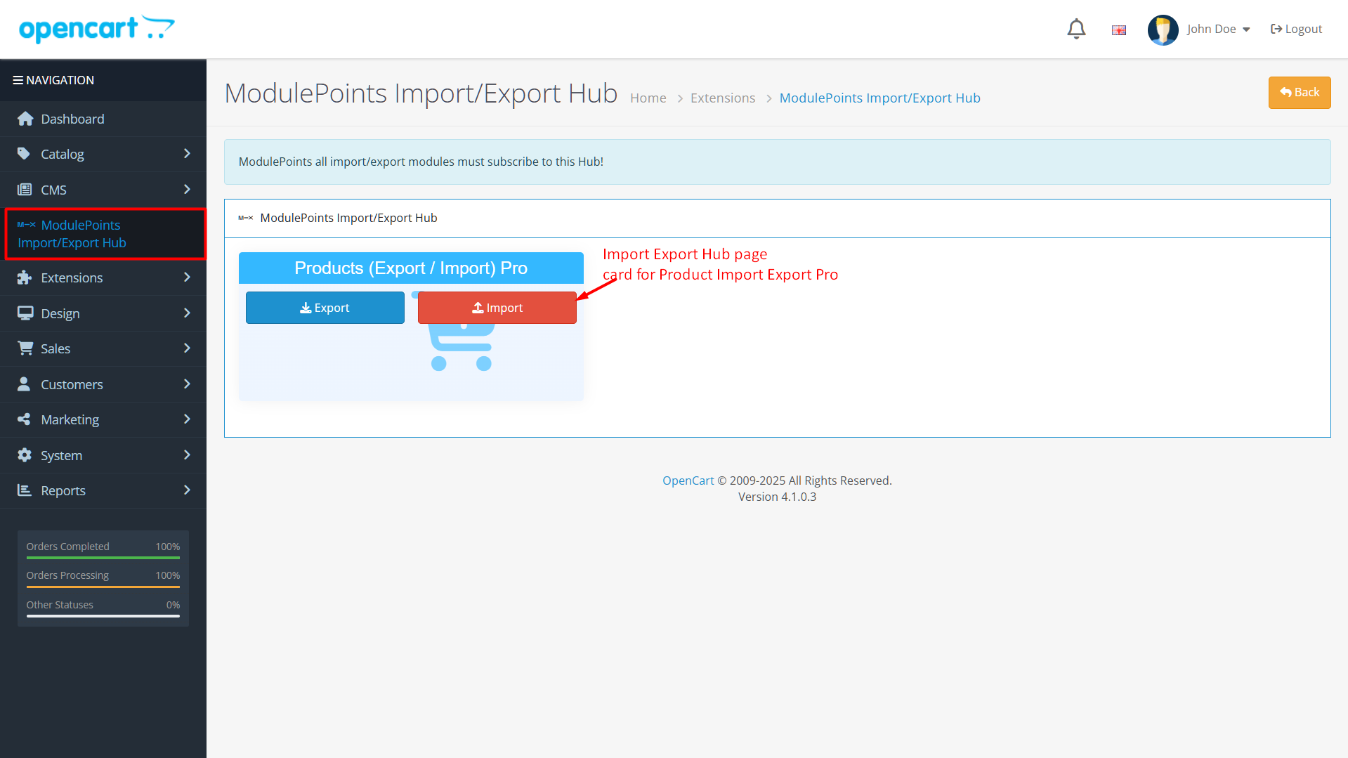 Installation guide of Product Import Export Pro extension